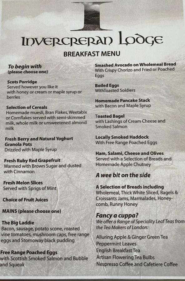 Invercreran Lodge Luxury Bed & Breakfast Appin Luaran gambar